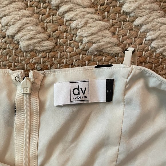 DOLCE VITA Polka Dot Mini Dress Cream - Picture 2 of 4